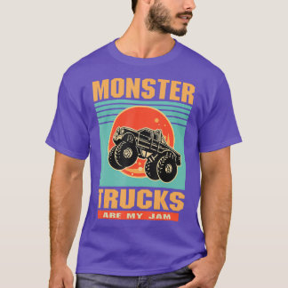 モンスタートラックは私のジャムヴィンテージギフトおもしろい Tシャツ