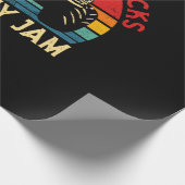 モンスタートラックは私のジャムヴィンテージレトロモンスタートル ラッピングペーパー (角)