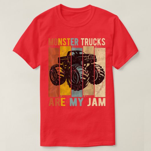 モンスタートラックは私のジャムヴィンテージレトロモンスタートル Tシャツ (デザイン正面)