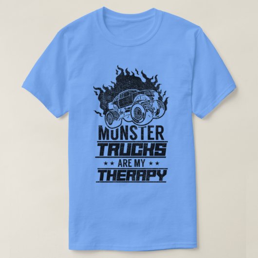 モンスタートラックは私のセラピー2 Tシャツ (デザイン正面)