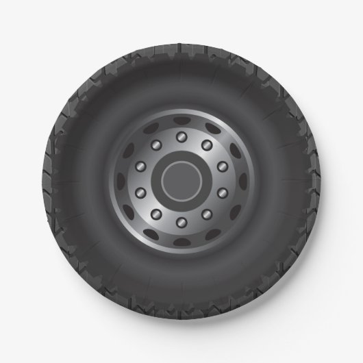 モンスタートラックは#1を疲れさせます ペーパープレート (正面)