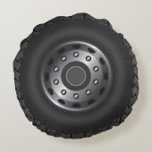 モンスタートラックは#1を疲れさせます ラウンドクッション (裏面)