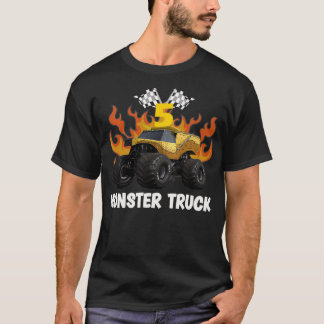 モンスタートラックアース子供へシェーカー5誕生日ギフト Tシャツ
