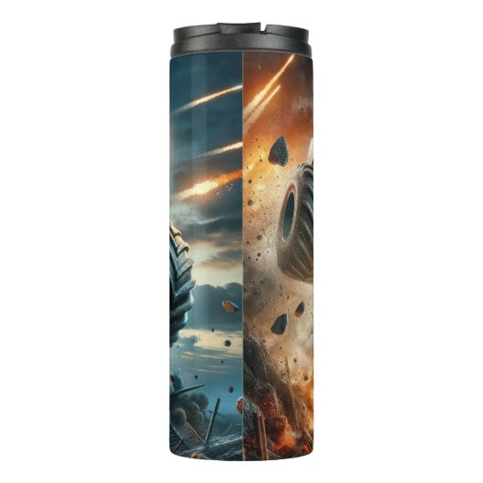 モンスタートラックエクストリームオフロードアクションパワー タンブラー (裏面)