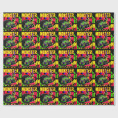 モンスタートラックオールアメリカンデザイン ラッピングペーパー (フラット)