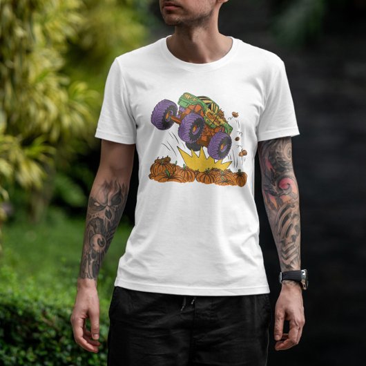 モンスタートラックカボチャ場 Tシャツ