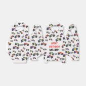 モンスタートラックカラフルレース子供の誕生日パーティー フェイバーボックス (折り畳みなし)