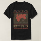 モンスタートラッククリスマスギフトレーシングプレゼントおもしろい Tシャツ (デザイン正面)
