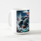 モンスタートラックコーヒーマグ コーヒーマグカップ (正面左)