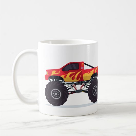 モンスタートラックコーヒーマグ コーヒーマグカップ (左)