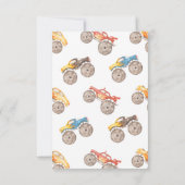 モンスタートラックサンキューカード |トラックパーティー サンキューカード (裏面)