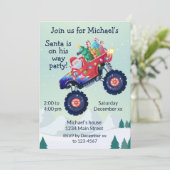 モンスタートラックサンタクリスマスパーティの招待状 シーズンカード (スタンド正面)