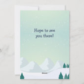 モンスタートラックサンタクリスマスパーティの招待状 シーズンカード (裏面)