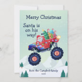モンスタートラックサンタ家族ネーム シーズンカード (正面)