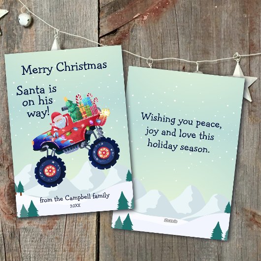 モンスタートラックサンタ家族ネーム シーズンカード