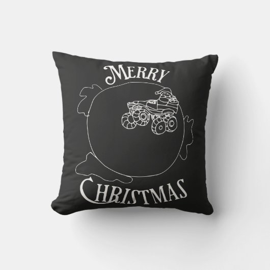 モンスタートラックサンタ クッション (正面)