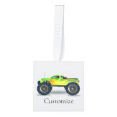 モンスタートラックサンダー_コーブ キューブオーナメント (正面)