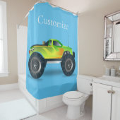 モンスタートラックサンダー_コーブ シャワーカーテン (インサイチュ)