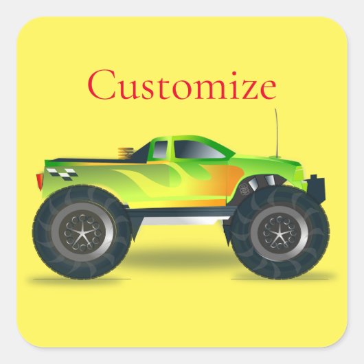 モンスタートラックサンダー_コーブ スクエアシール (正面)