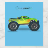 モンスタートラックサンダー_コーブ ワインラベル (シングルラベル)