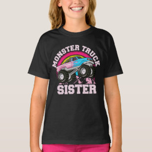 モンスタートラックシスターマッチファミリーモンスタートラック Tシャツ