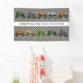 モンスタートラックジャムラリー誕生日ビニールバナー 横断幕