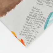 モンスタートラックジャム水の色カーキッズ フリースブランケット (角)