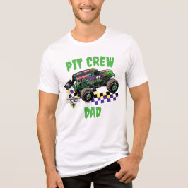 モンスタートラックジャム グレイブディガー ピットクルーのパパ トライブレンドTシャツ