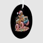 モンスタートラックジンジャーブレッドマンクリスマスベーキング オーナメント (正面)