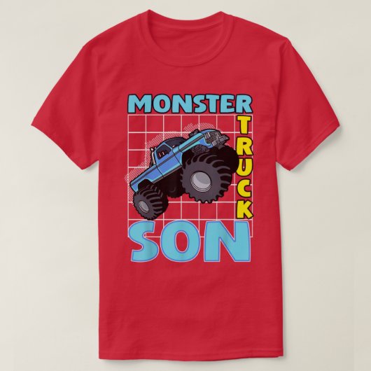 モンスタートラックソンモンスタートラックファミリーファン Tシャツ (デザイン正面)