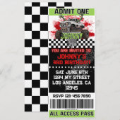 モンスタートラックゾンビ招待 招待状 (正面/裏面)