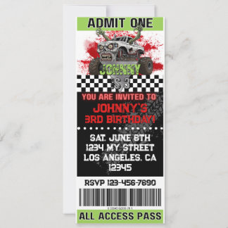 モンスタートラックゾンビ招待 招待状