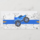 モンスタートラックチケット誕生日 招待状 (裏面)