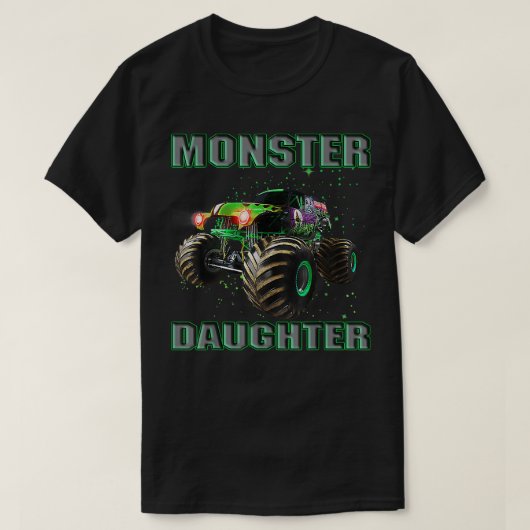 モンスタートラックドーターモンスタートラックは私のジャムートル Tシャツ (デザイン正面)