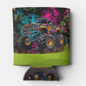 モンスタートラックネオンボーイ誕生日パーティーありがとう 缶クーラー (裏面)