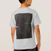 モンスタートラックネオンボーイ誕生日パーティー Tシャツ (裏面)