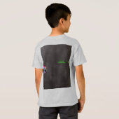 モンスタートラックネオンボーイ誕生日パーティー Tシャツ (裏面フル)