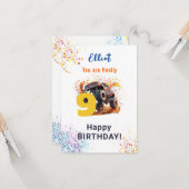 モンスタートラックハッピーバースデーをクラッシュする準備 カード (正面/裏面インサイチュ)