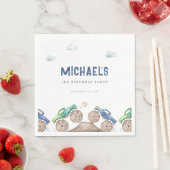 モンスタートラックバッシュ誕生日 スタンダードランチョンナプキン (インサイチュ)