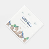 モンスタートラックバッシュ誕生日 スタンダードランチョンナプキン (角)