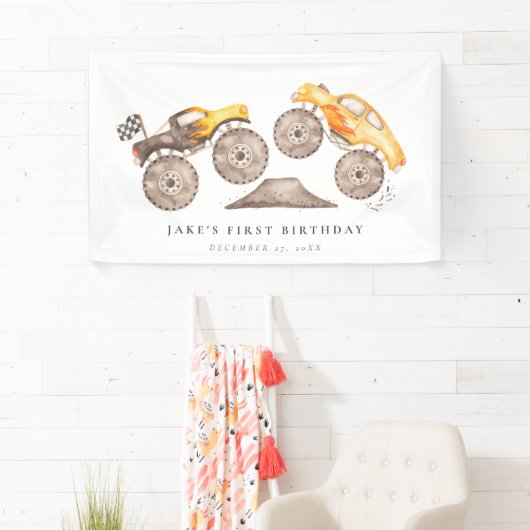 モンスタートラックバッシュ誕生日 横断幕 (インサイチュ)