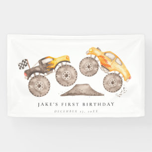 モンスタートラックバッシュ誕生日 横断幕