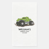 モンスタートラックバースデーパーティーミニマルボーイズ誕生日 (正面)