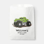 モンスタートラックバースデーパーティーミニマルボーイズ誕生日 フェイバーバッグ (正面)