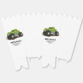 モンスタートラックバースデーパーティーミニマルボーイズ誕生日 フェイバーボックス (見開き)