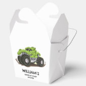 モンスタートラックバースデーパーティーミニマルボーイズ誕生日 フェイバーボックス (オープン)