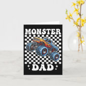 モンスタートラックパパモンスタートラックは私のジャムトラックL カード (黄色い花)