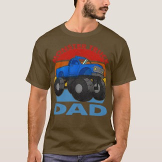 モンスタートラックパパ4x4マディングトラックヴィンテージ tシャツ