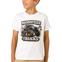 モンスタートラックパワーキッズTシャツ