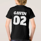 モンスタートラックパーソナライズされたバースデーパーティー トライブレンドＴシャツ (裏面)